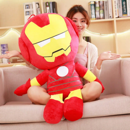 Disney Avengers Soft Stuffed Toys Cute Captain America Iron Man Spiderman Plush Dolls Movie Dolls Christmas Gifts for Kids Boys