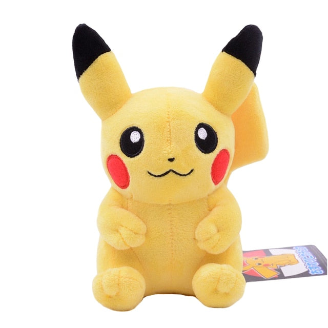 New Pokemon 20-25cm Anime Figure Pikachu Sleeping Cute Scream Plush Dolls Pet Stuffed Model Pendant Toy Children Christmas Gifts