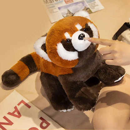 Lifelike Red Panda Stuffed Animals Raccoon Plush Toy Cute Panda Plushie Toy Gift For Kids Girlfriend Birthday Boy Christmas Gift