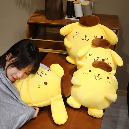 40-50cm Sanrio Pom Pom Purin Stuffed Plush Toys Lovely Pillow Gift Kids Super Soft Pom Pom Purin Plushie Doll Room Decoration