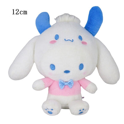 10-15cm Sanrio Plush Stuffed Animal Plushies Toys Cartoon Anime Figure Kuromi My Melody Cinnamoroll Cute Dolls Baby Birthday Gifts Kawali Decor