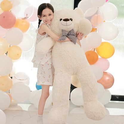 Giant Teddy Bear Plush Toy, Soft Big Cuddly Teddy Bear Stuffed Animals Doll Cute Plush Toy Gift for Valentines Kids Girlfriend