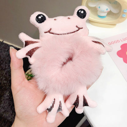 New Children Girls Cute Cartoon Panda Cat Rabbit Plush Elastic Hair Bands Hair Decorate Scrunchie Fashion Women Hair Accessories