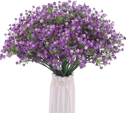 52cm White Gypsophila Artificial Flowers Wedding DIY Bouquet Decoration Arrangement Plastic Babies Breath Fake Flower Home Decor