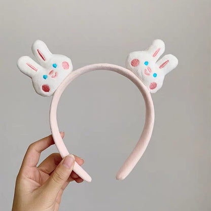 Kawaii Sanrio Plush Headband Kuromi My Melody Cinnamoroll Anime Cute Cartoon New Plush Headband Ear Hair Accessories Gift