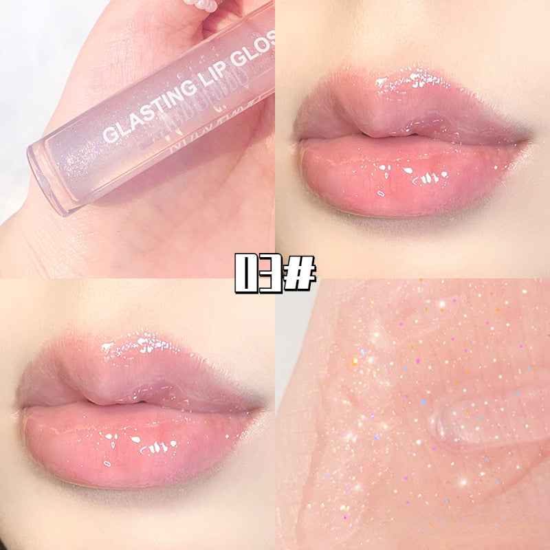 Mirror Water Lip Gloss Lip Glaze Transparent Glass Lip Oil Waterproof Lasting Liquid Lipstick Lipgloss Lipgloss Lips Cosmetics