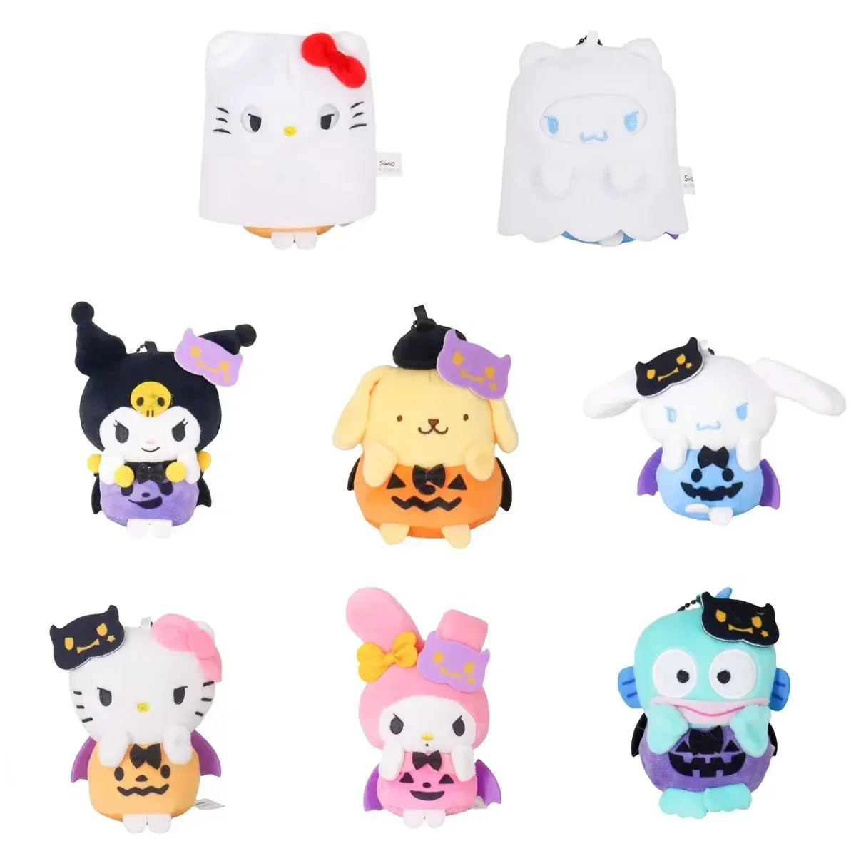 Sanrio Plush Toys Kuromi Stuff Cinnamoroll Room Decor Hello Kitty Plushie My Melody Plush Keychain Cute Pendant for Christmas