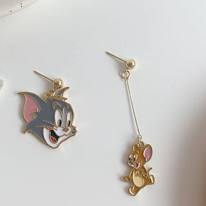 Funny Anime Original Earrings Fun Korean Fashion Designer Cartoon Hoop Aesthetic Summer Cute Kawaii Accessories Jewelry Women's