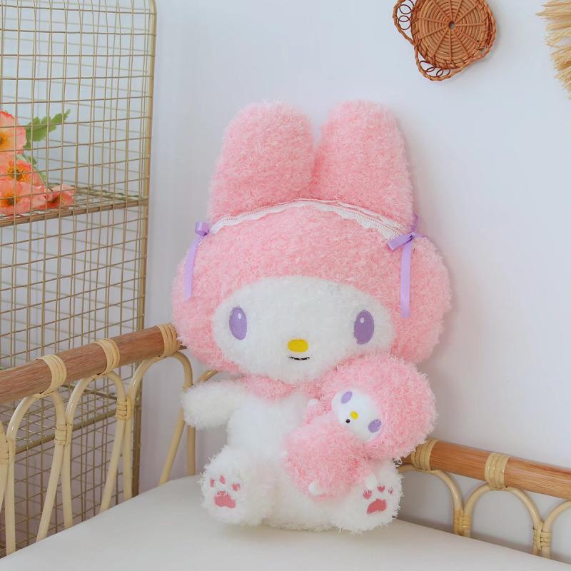 Sanrio My Melody Hold Sweet Piano Cute Plush Doll 40/50cm Kawaii Fluffy Soft Stuffed Kid Toy Lovely Sofa Pillow Home Decor Gift