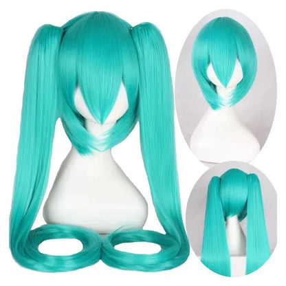 Anime Miku Cosplay Female Outfits Costume Japan Midi Dress Miku Wig Female Halloween Women's Girl's Cloth Costume