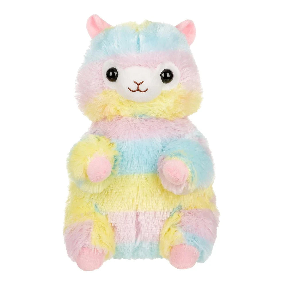 Fluffy Rainbow Alpaca Mini Backpack Soft Sweet & Mega Kawaii~