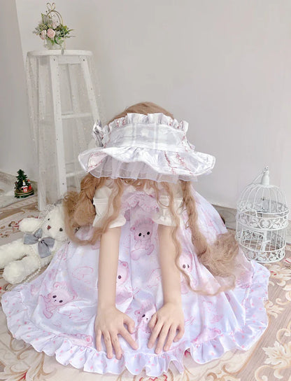 Cute & Kawaii Angelic Baby Teddy Bear Women's Lolita Dress for Sale