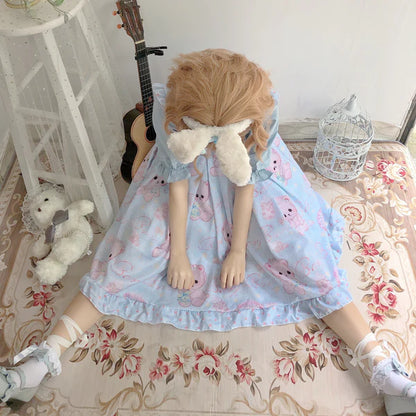 Cute & Kawaii Angelic Baby Teddy Bear Women's Lolita Dress for Sale