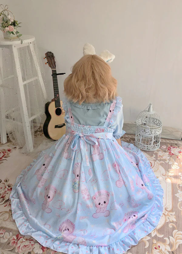 Cute & Kawaii Angelic Baby Teddy Bear Women's Lolita Dress for Sale