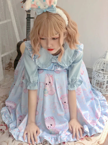 Cute & Kawaii Angelic Baby Teddy Bear Women's Lolita Dress for Sale