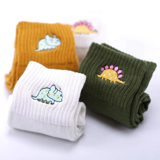 Kawaii Baby Dinosaur Socks Women's Fashion 12 Adorable Designs