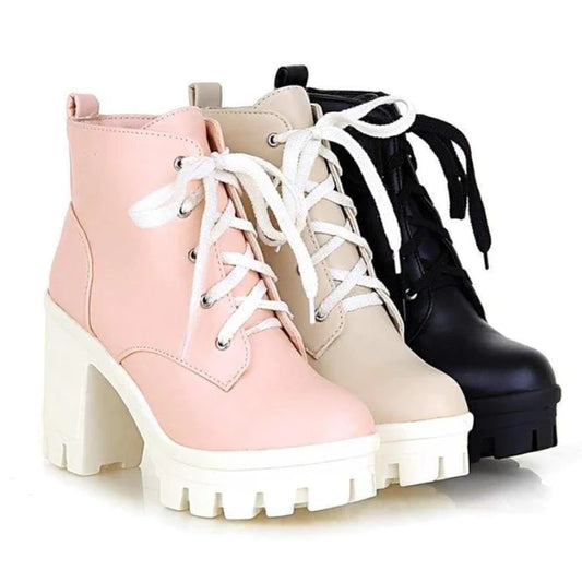 Kawaii Perfection: Cute Babydoll Booties Women's Ankle Boots for Trendsetters