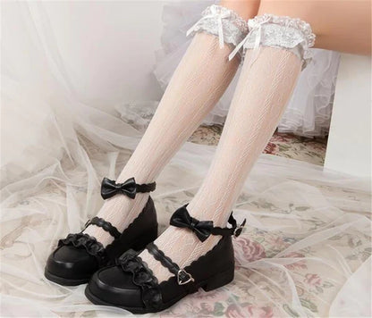 Complete Your Kawaii Look with Elegant Women's Lace Lolita Stockings