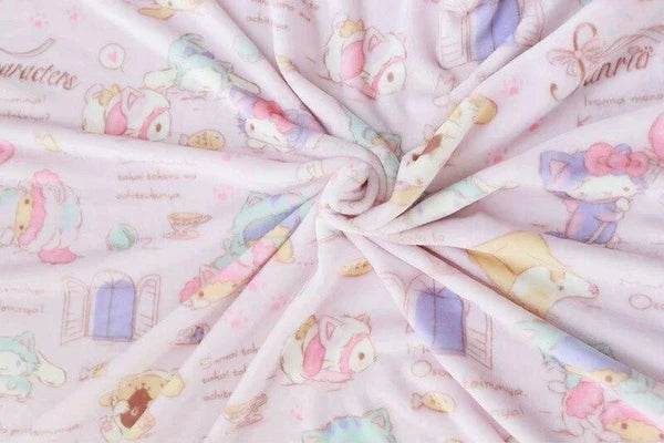 Sanrio Cinnamoroll Hello Kitty My Melody Kawaii Plush & Blanket Set