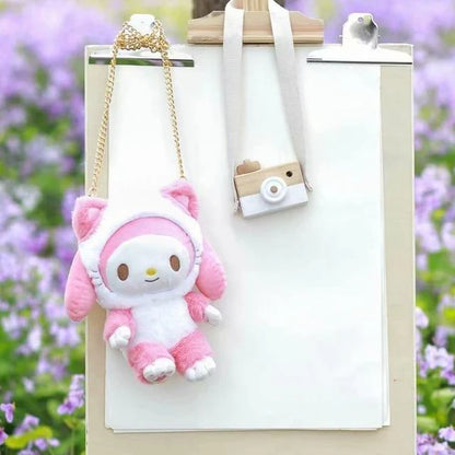 Sanrio Cinnamoroll Hello Kitty My Melody Kawaii Plush & Blanket Set