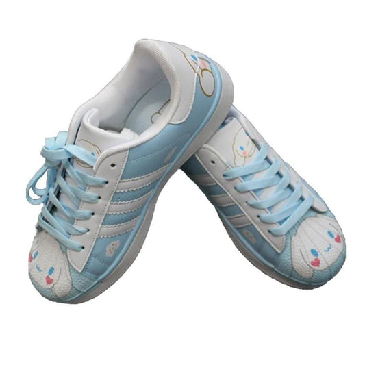 Sky Blue Cinnamoroll Athletic Women's Sneakers Vegan Kawaii Pastel Shoes
