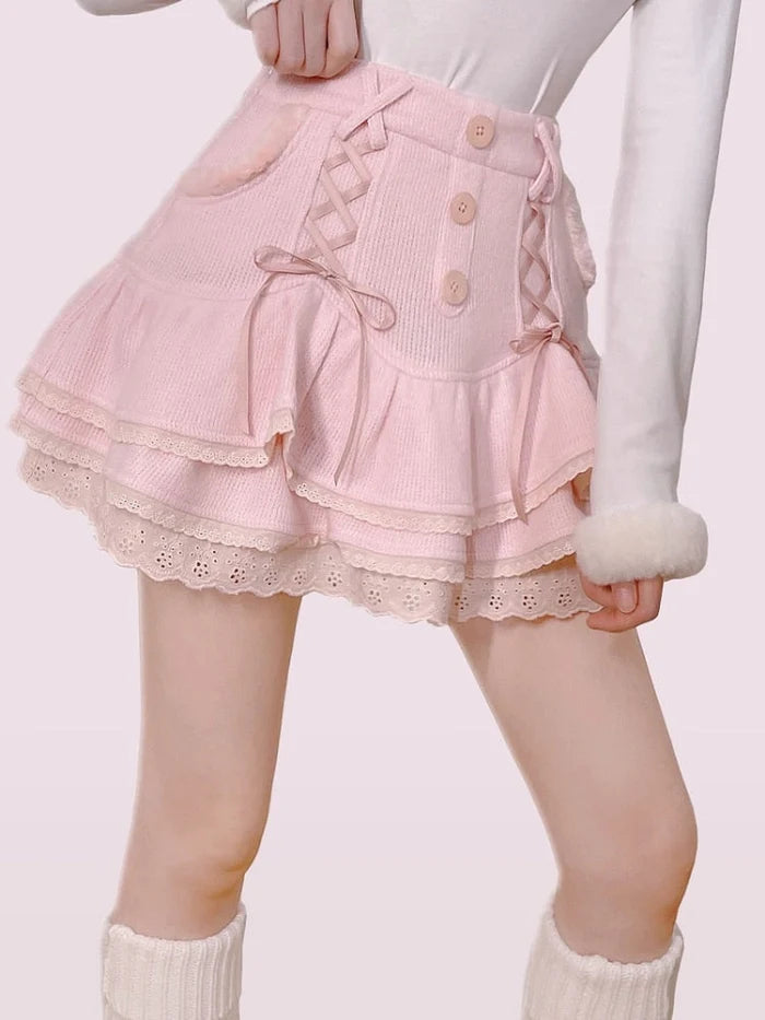 Lolita Cute Bear Corduroy Overall Dress Women Girls Sleeveless