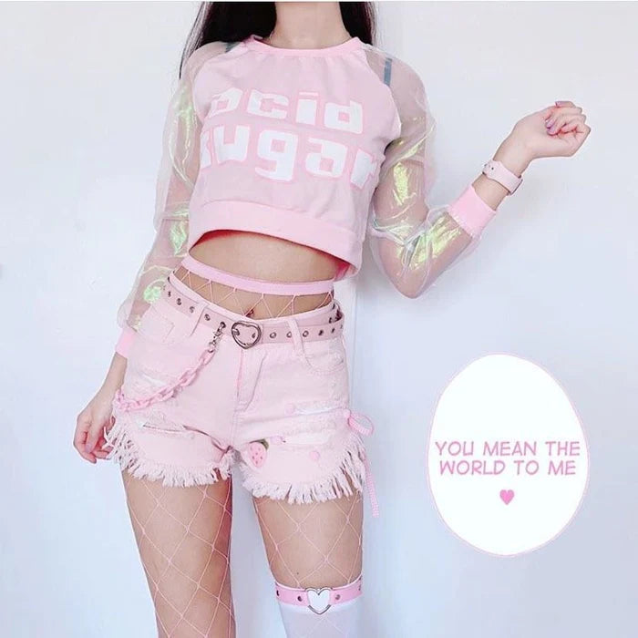 Trendy Denim Jean Shorts Start Your Kawaii Fashion Journey this Summer