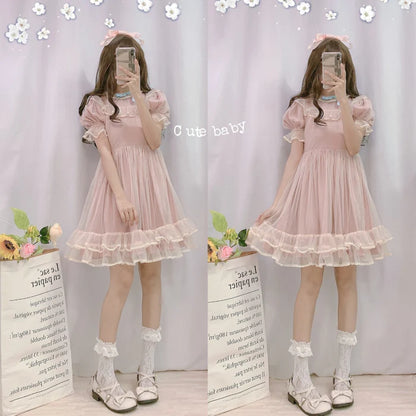 Make a Statement with Dusty Rose Lolita Dress Elegant Girly Charm