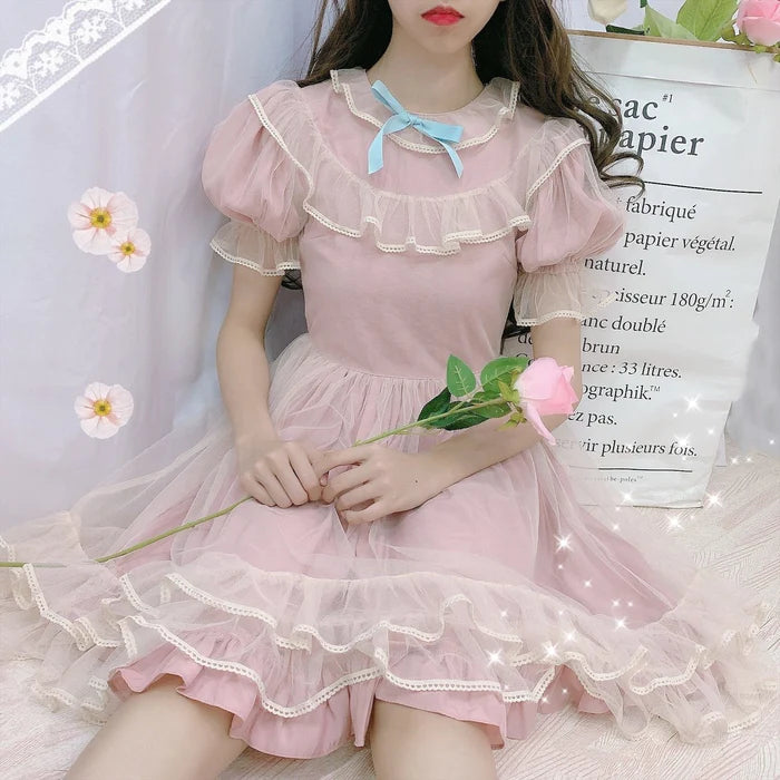 Make a Statement with Dusty Rose Lolita Dress Elegant Girly Charm