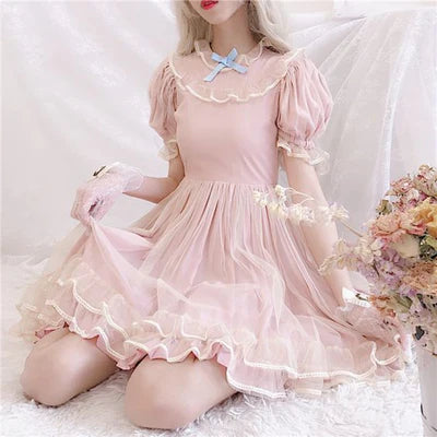 Make a Statement with Dusty Rose Lolita Dress Elegant Girly Charm