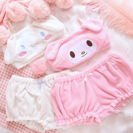 My Melody & Cinnamoroll Inspired Women's Lingerie Set Mega Kawaii~