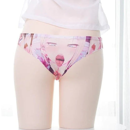 Ahegao Face Panties Naughty Anime Kawaii Women's Lingerie