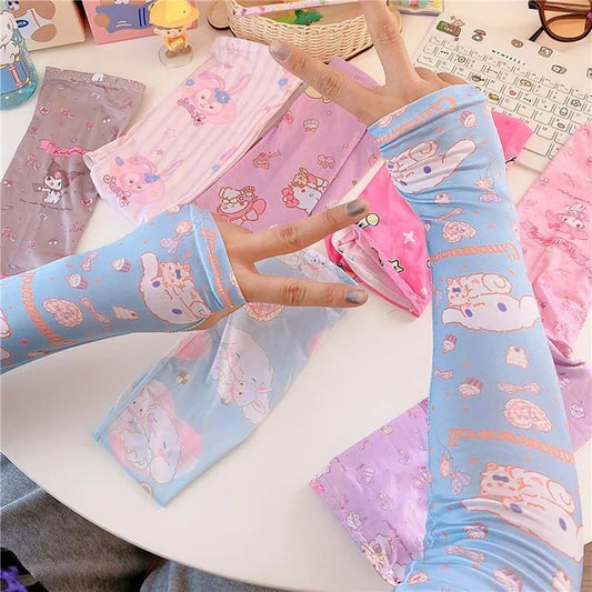 Adorable Cozy Arm Sleeves Kawaii Sanrio Cinnamoroll & Friends