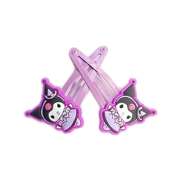 My Melody & Kuromi Hair Clips Adorable Kawaii Sanrio Accessories