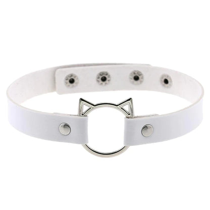 Classic Kitten Collar Vegan Leather Neko Cat Choker 5 Colors