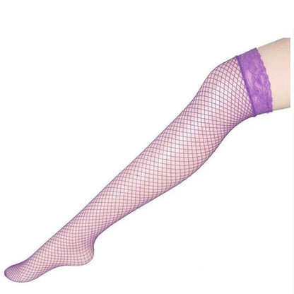 Irresistible Lace Garter Fishnet Stockings 5 Colors Womens Kawaii Fashion