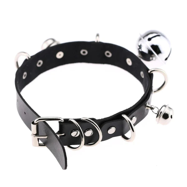 Kitten Petplay Jingly Cat Bell Women's Collar Choker Be a Playful Kitty Cat