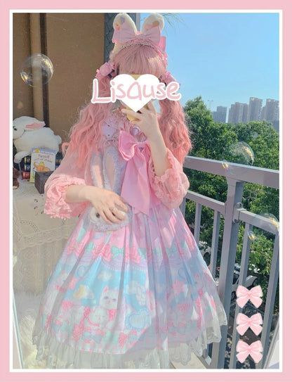 Be the Enchanting Kitten Princess Playful Pastel Kawaii Lolita Dress