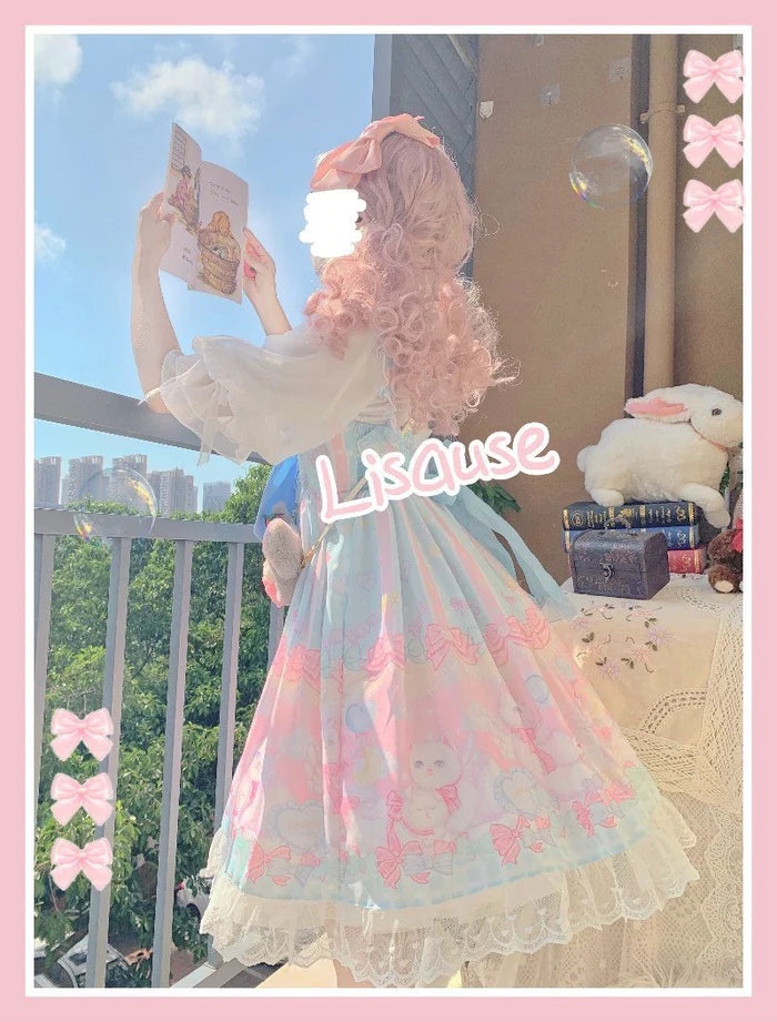 Be the Enchanting Kitten Princess Playful Pastel Kawaii Lolita Dress