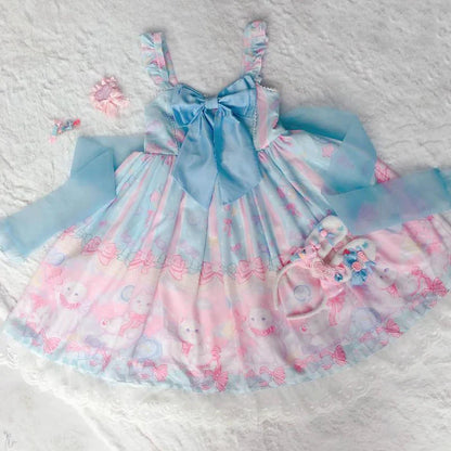 Be the Enchanting Kitten Princess Playful Pastel Kawaii Lolita Dress