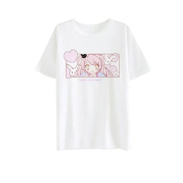 Unleash Your Inner Kawaii Cutie with Women's Strawberry Milk Graphic Tee