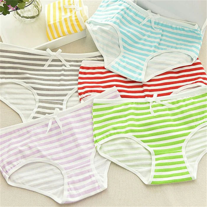 Vibrant Anime Style Striped Panties Anime Lovers Delight