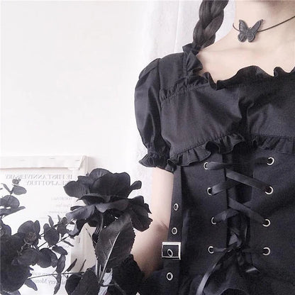 Exquisite Gothic Lolita Medieval Dress Womens Dark Victorian Elegance