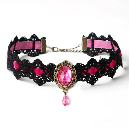 Elevate Your Look Exquisite Gothic Victorian Choker Necklace 7 Colors