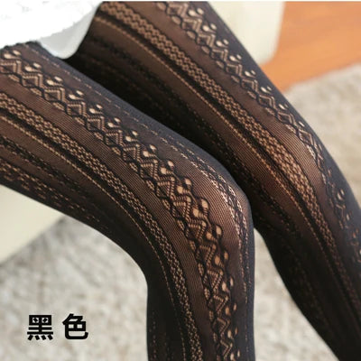 Charm with Regal Victorian Lace Tights for Women Transform Your Style