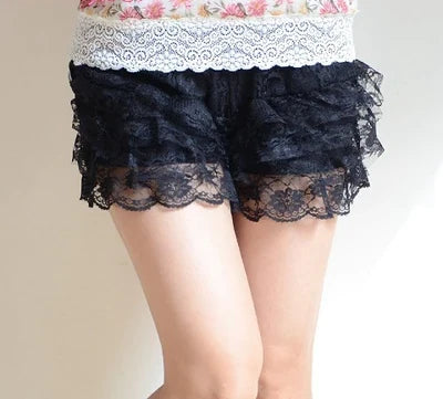 Elegant & Kawaii Lace Ruffled Bloomer Shorts Cuteness Overload