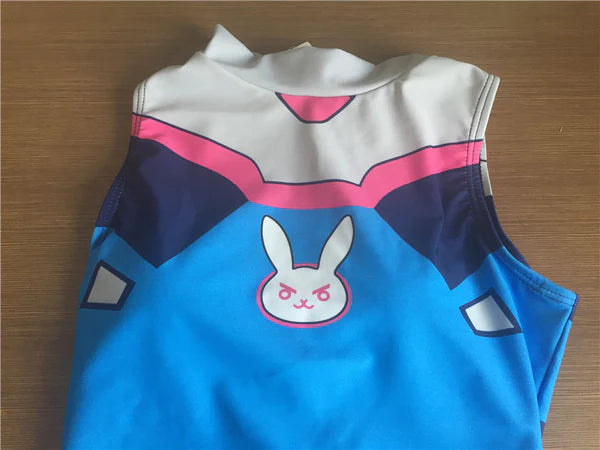 D.Va Inspired Bodysuit Embody Gaming Heroine Overwatch Cosplay