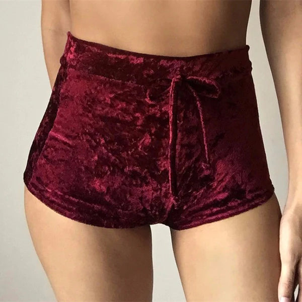 Embrace Softness & Style Womens Luxurious Velvet Velour Shorts