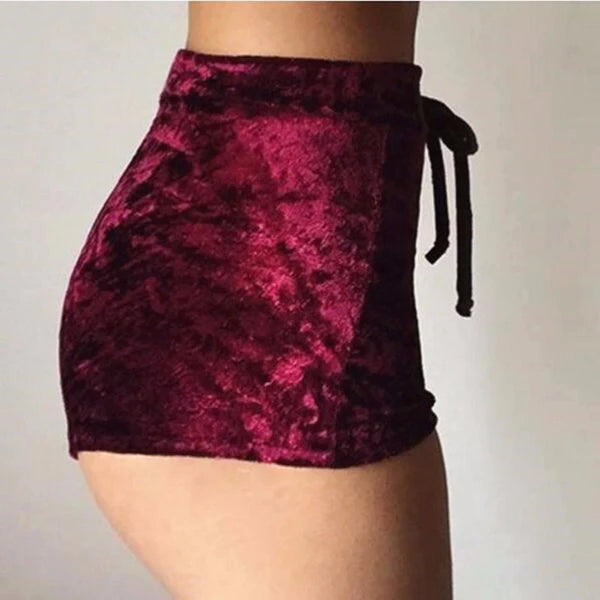 Embrace Softness & Style Womens Luxurious Velvet Velour Shorts