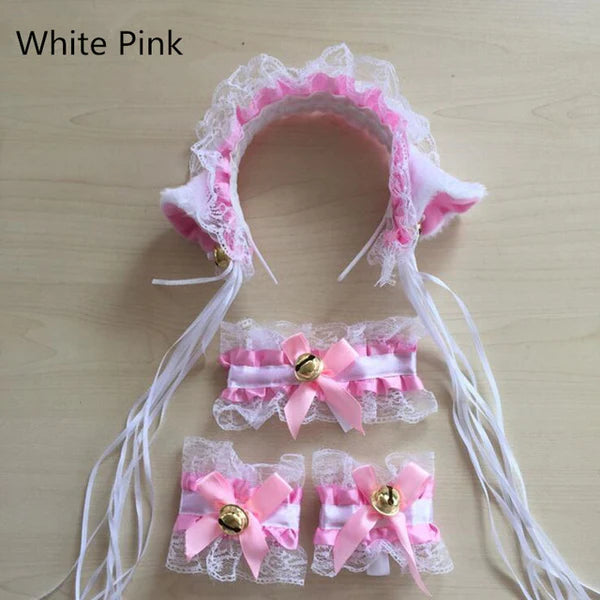 Adorable Kitty Cat Neko Cosplay Set Kawaii Accessories 13 Colors